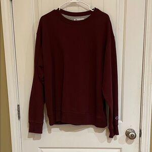 🩷Champion Burgundy Crewneck Sweatshirt size Large EUC